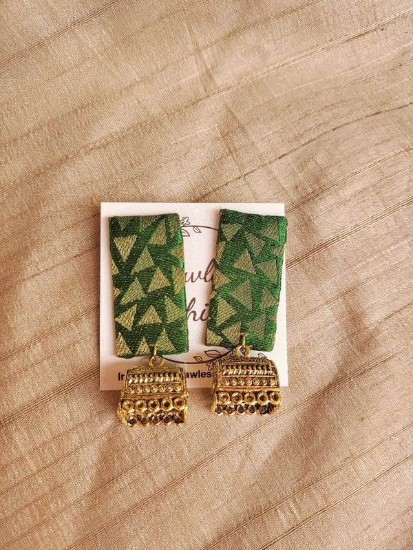 Rectangle Jumka  - Forest Green