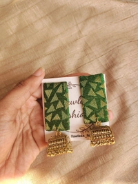 Rectangle Jumka  - Forest Green
