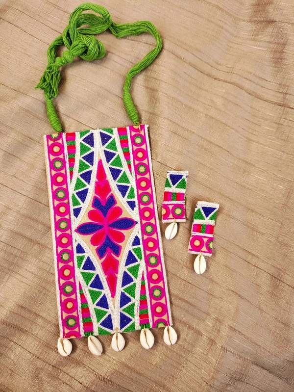 Pink Boho Neckpiece 