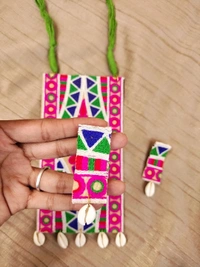 Pink Boho Neckpiece 