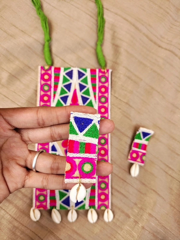 Pink Boho Neckpiece 