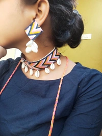 Zigzag Thread Choker Set 