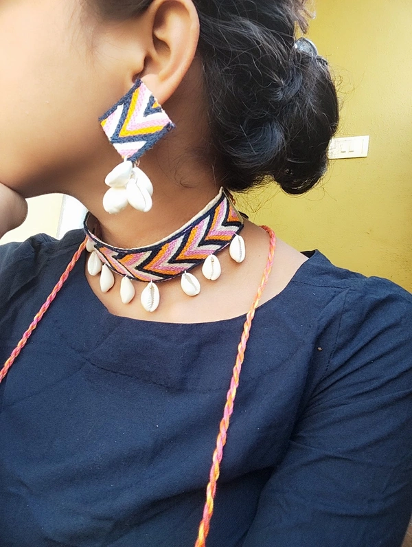 Zigzag Thread Choker Set 