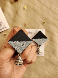 Gold Rhombus Jumka - Gray