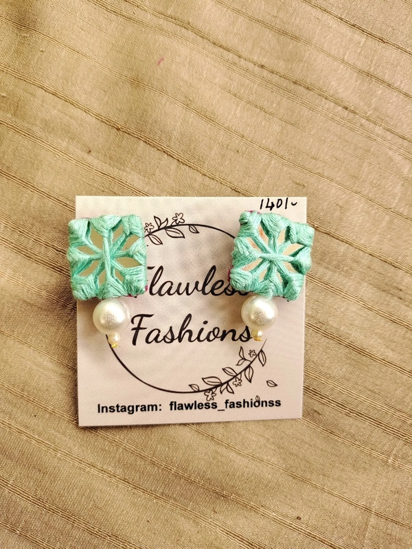Aqua Blue Stud Mirror