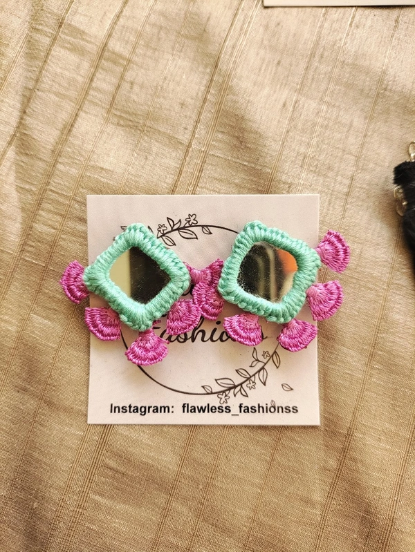 Mirror Lace Stud - Neptune