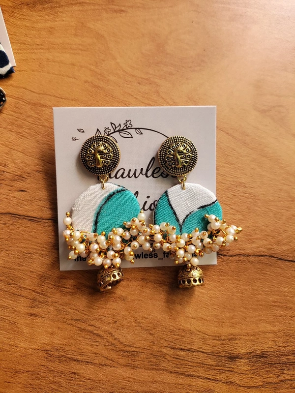 White Turquoise Pearl Stud