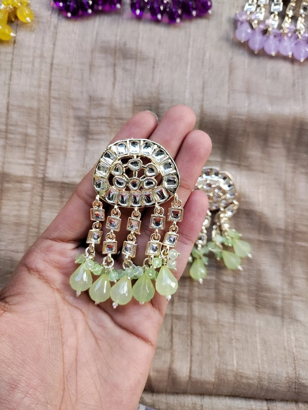 Shashi Earrings - Mint Green