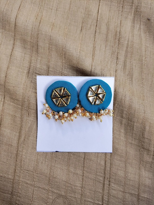 Kundan Stud - Picton Blue