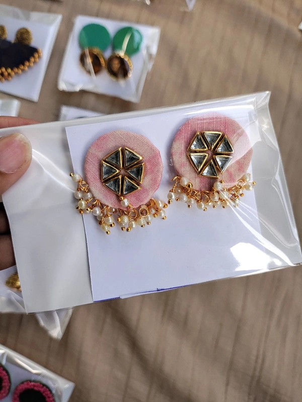 Kundan Stud - Lavender blush