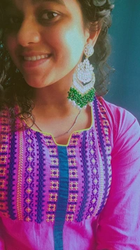 Shalini Earrings - Purple