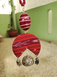 Maroon Orange Neckpiece 