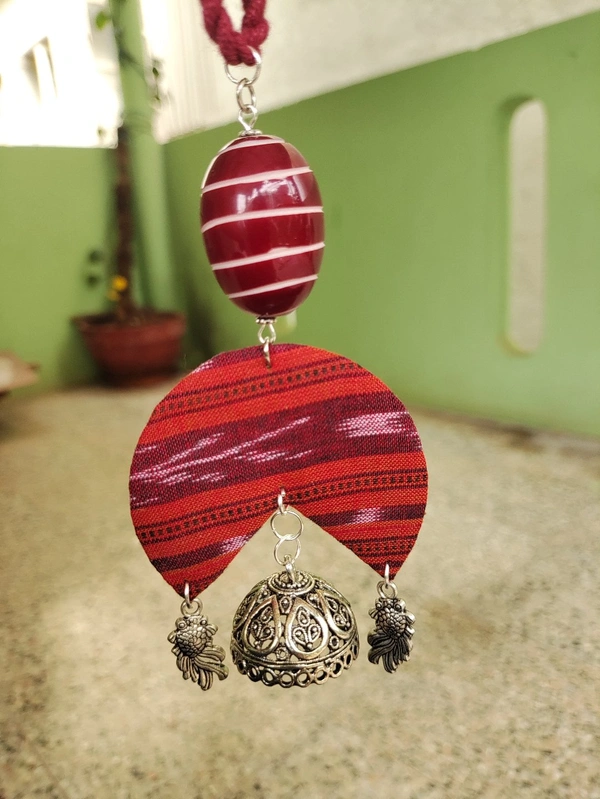 Maroon Orange Neckpiece 