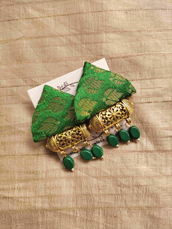 Green Tabiz Beads - Forest Green