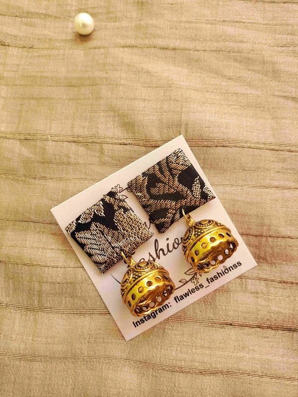 Black Brocade Square