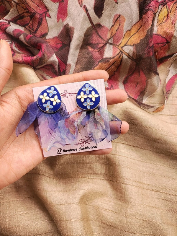 Blue Fabric Flow