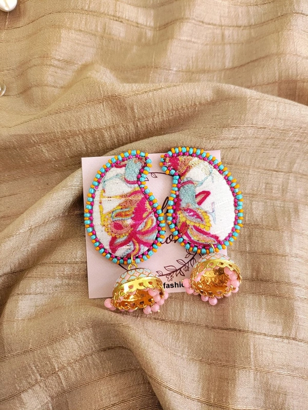 Multi Meenakari Jumka
