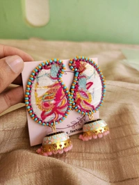 Multi Meenakari Jumka