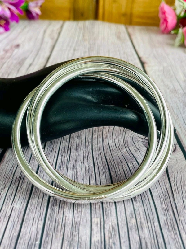 Spiral Bangle - Silver
