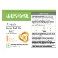 HERBALIFE AFRESH ENERGY DRINK PEACH 