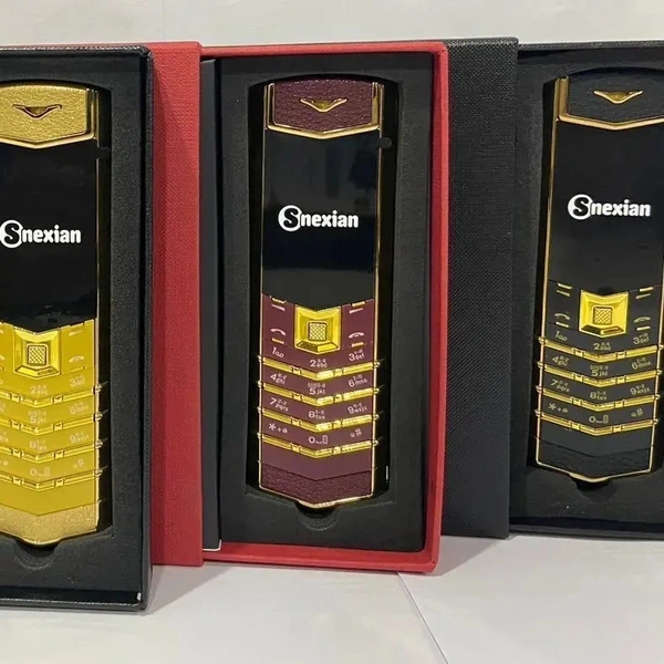 Snexian vertu button vartu dual sim phone - Black