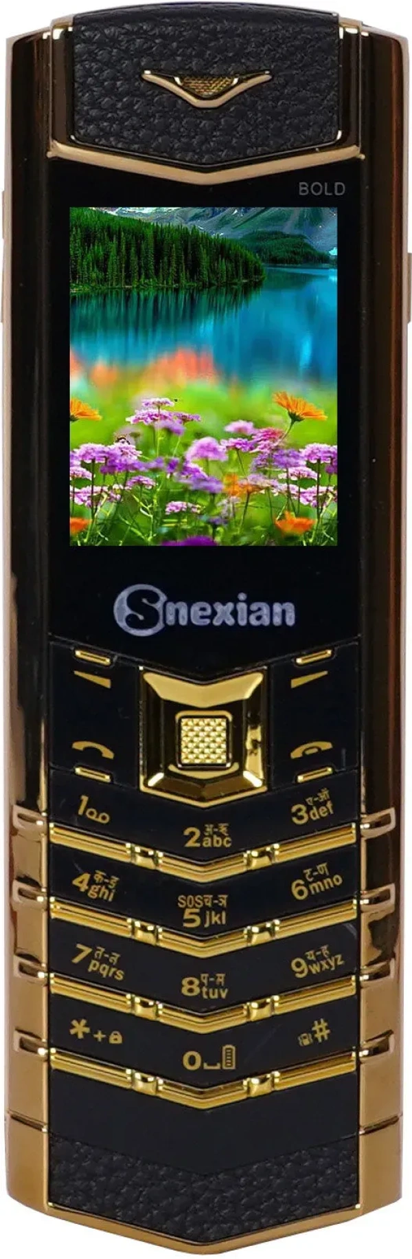 Snexian vertu button vartu dual sim phone - Black