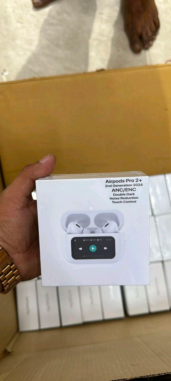 Airpods Pro 2 Display Top Quality ANC WORKING  - White, Black