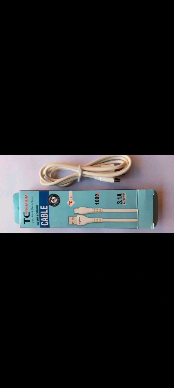 Data Cable V8 Android 6Months Garrenty  - White