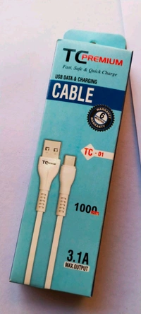 Data Cable V8 Android 6Months Garrenty  - White