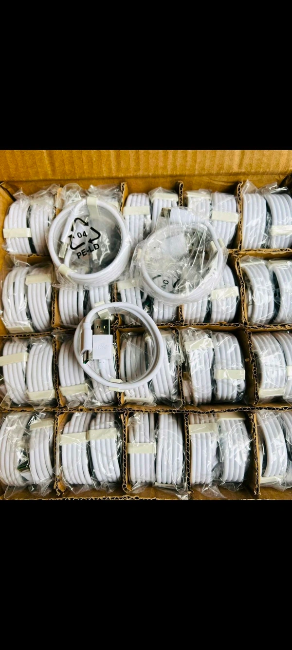 Data Cable V8 Local Quality  Minimum Order 50pices - White