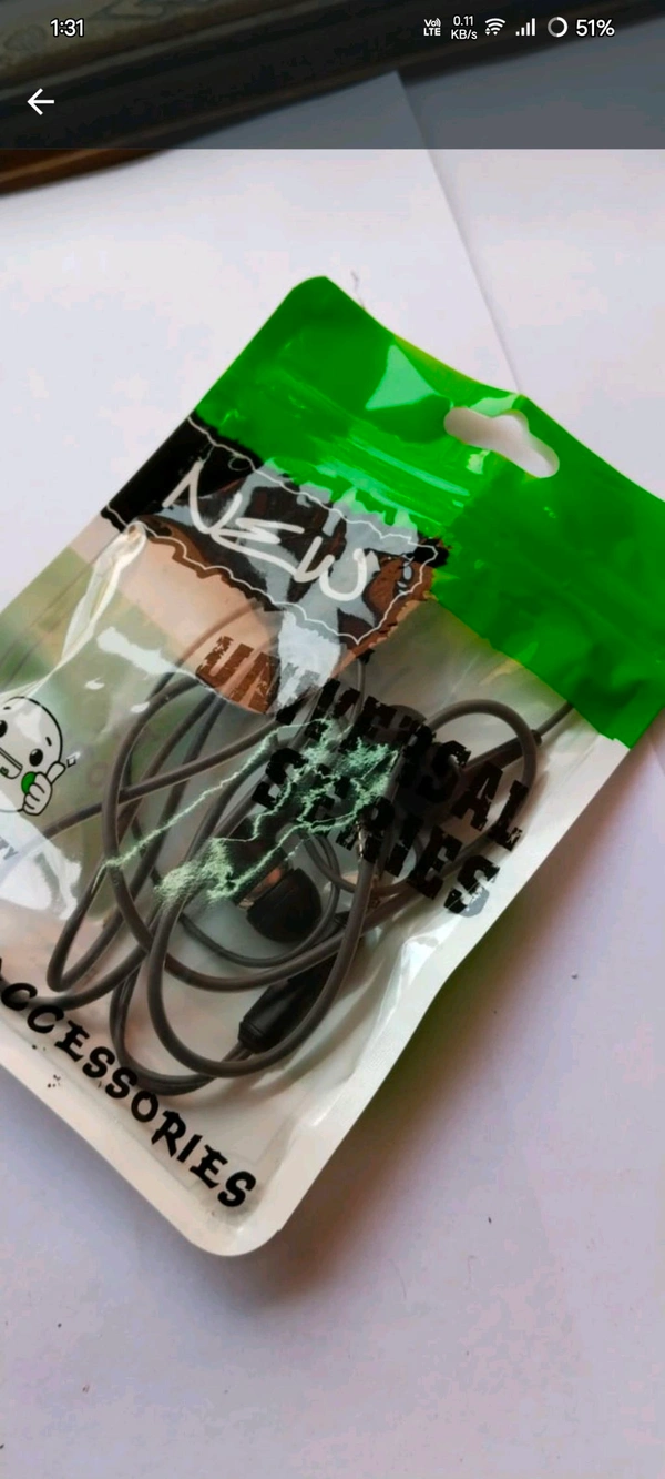 Earphone Regular Qulity - Black
