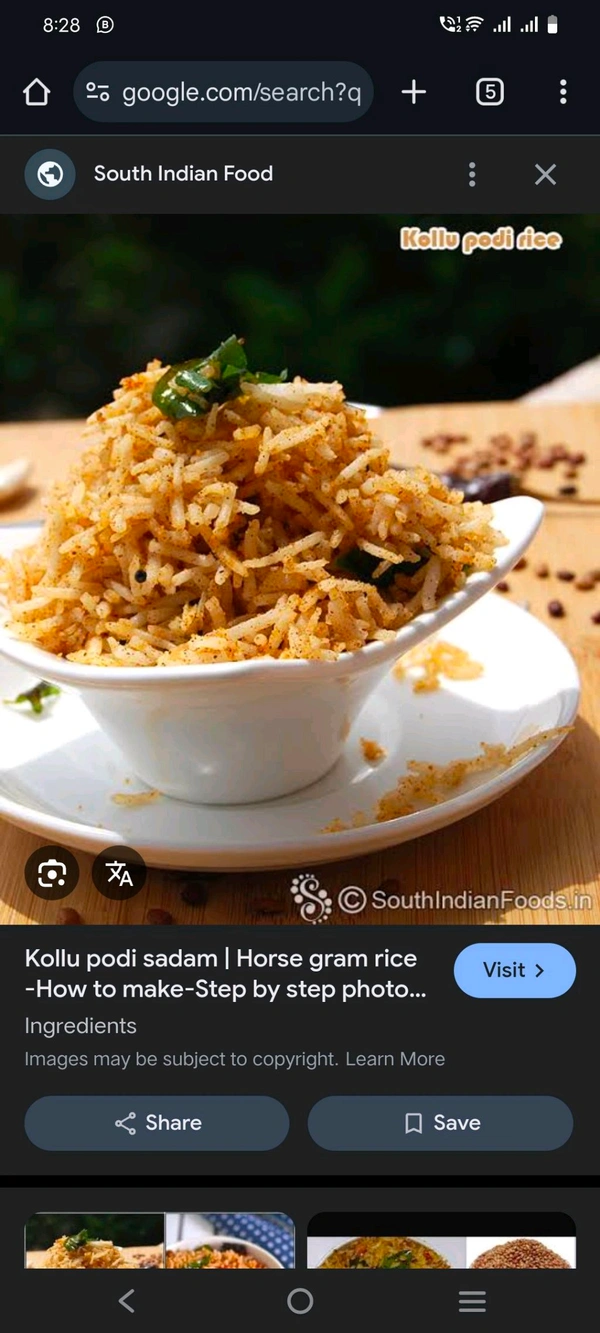 கொள்ளு சாத பொடி 100gms - Silver
