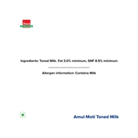 Amul Moti Toned Milk (90 Days Self Life