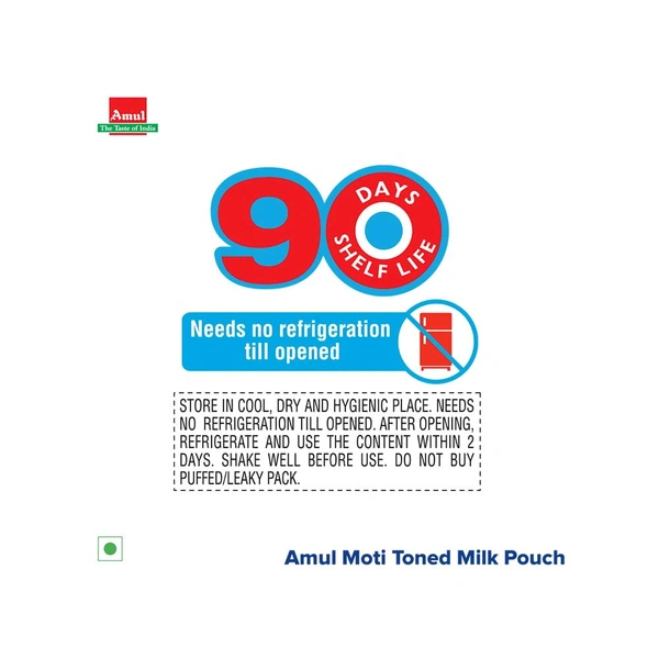 Amul Moti Toned Milk (90 Days Self Life