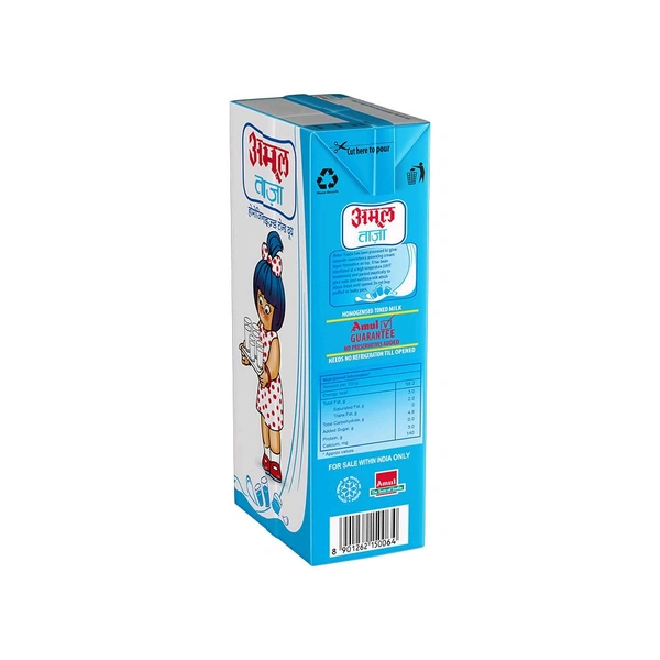 Amul Taaza Homogenised Toned Milk
