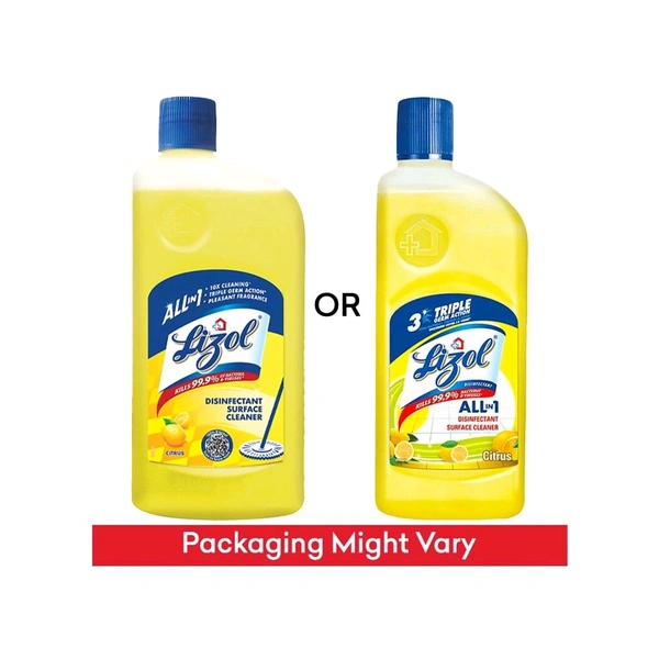 Lizol Disinfectant Surface & Floor Cleaner (Citrus) 500 ml - 500 ml