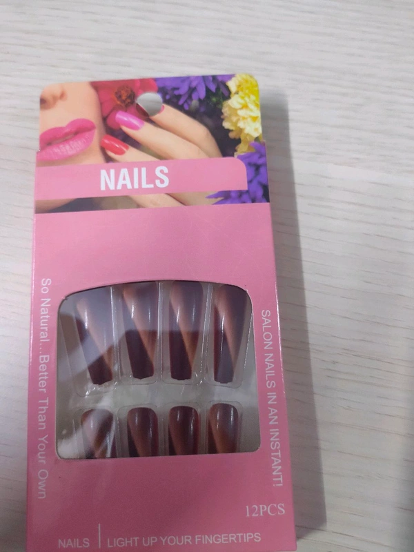 big fake nails (1peice) Random Colour Will Be Given  - Big