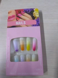 big fake nails (1peice) Random Colour Will Be Given  - Big