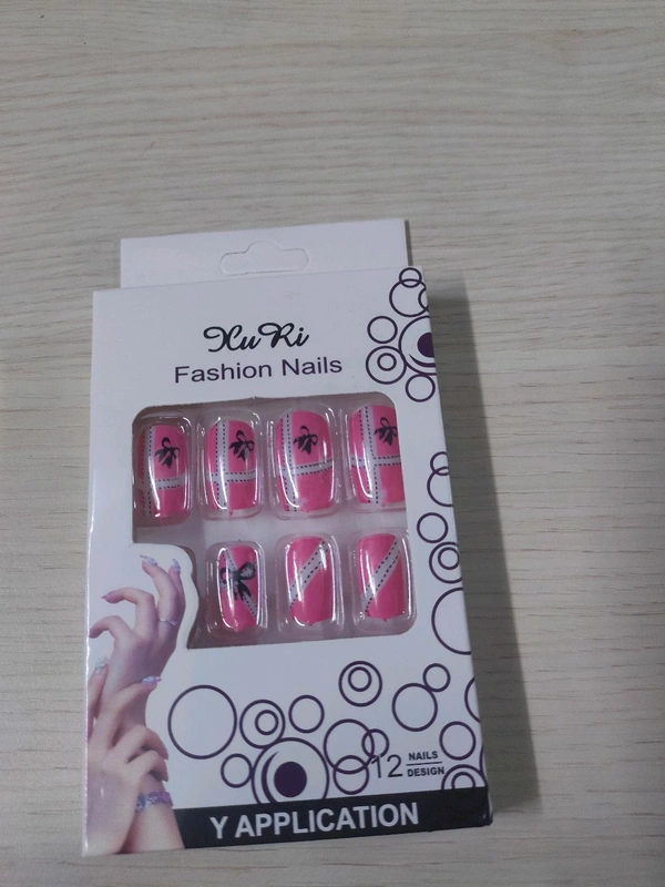 Regular fake nails (1 Peice) Random Colour Will Be Given  - Regular