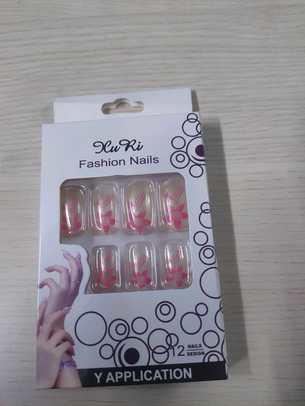 Regular fake nails (1 Peice) Random Colour Will Be Given  - Regular