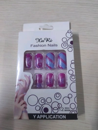 Regular fake nails (1 Peice) Random Colour Will Be Given  - Regular