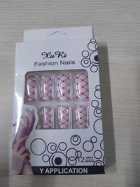 Regular fake nails (1 Peice) Random Colour Will Be Given  - Regular