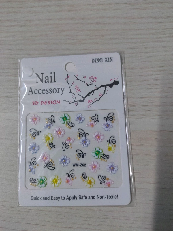 Nail Accesories 3d Design (1peice) Random Design Will Be Given  - Regular