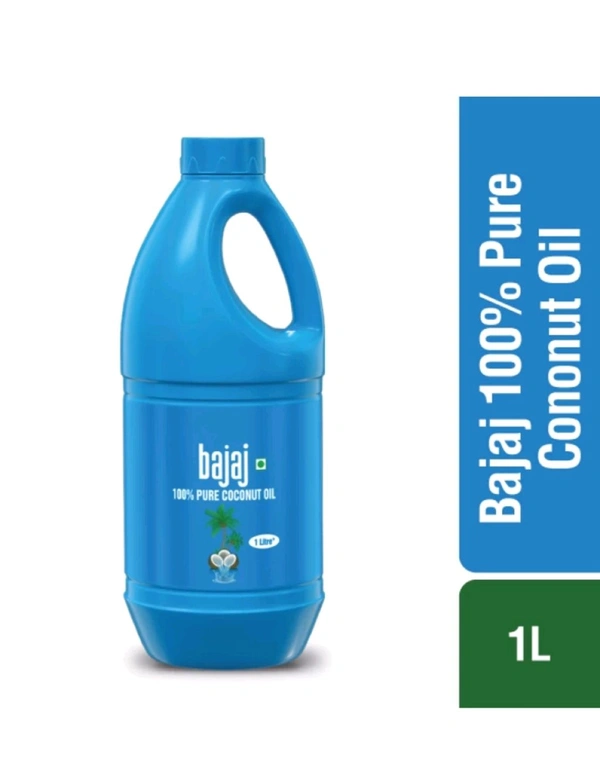 Bajaj 1L Coconut Oil • - 10 Packs