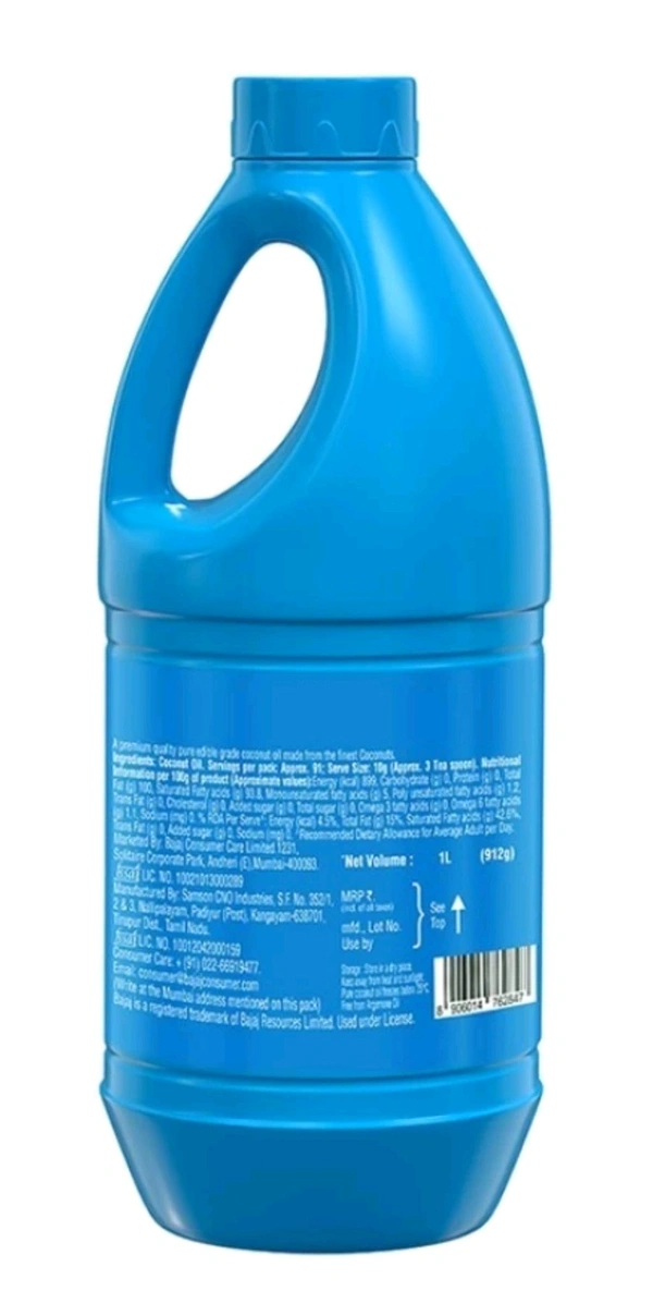 Bajaj 1L Coconut Oil • - 10 Packs