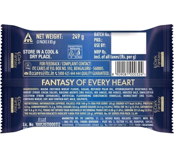 Dark Fantacy Sandwich Creme •