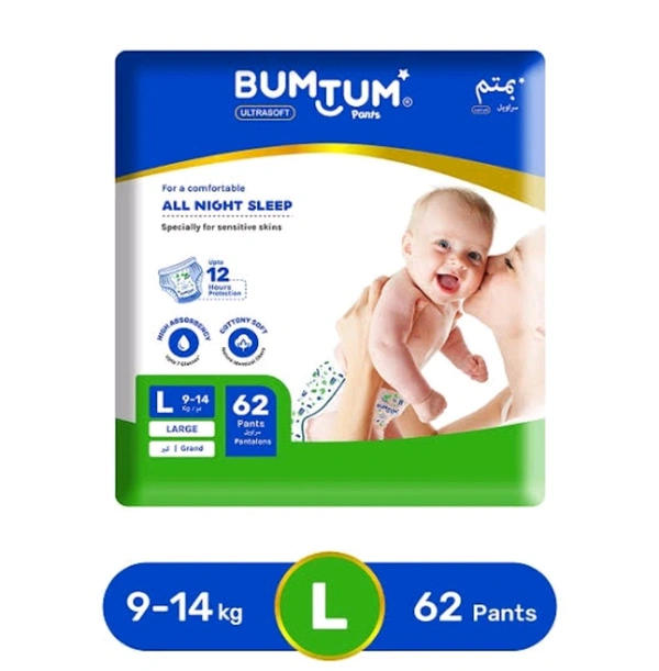 BUMTUM Large Size Diaper  (62 Pants  ) /