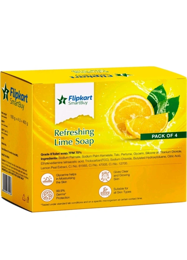 Flipkart SmartBuy Refreshing Lime Soap (4 x 100 g)
