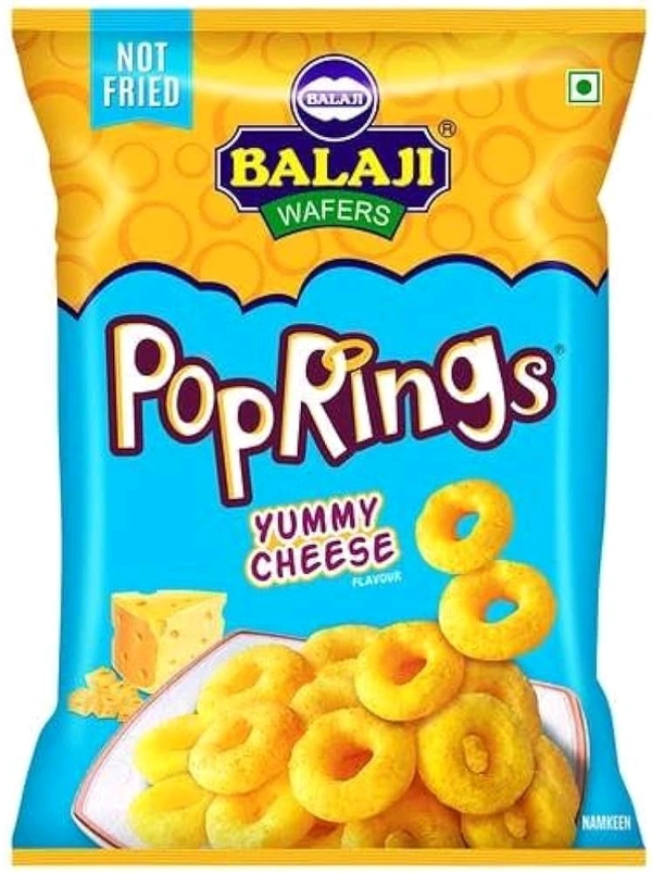 Balaji Wafers PopRings Yummy Cheese 22g~