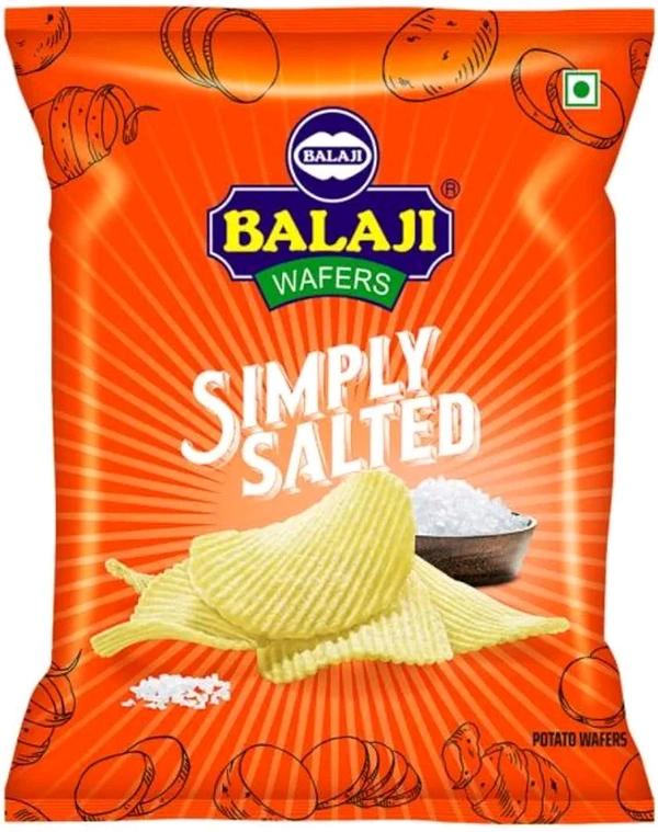 Balaji Wafers Simply Salted 30g~